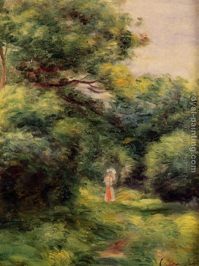 Pierre Auguste Renoir : Lane in the Woods, Woman with a Child in Her Arms